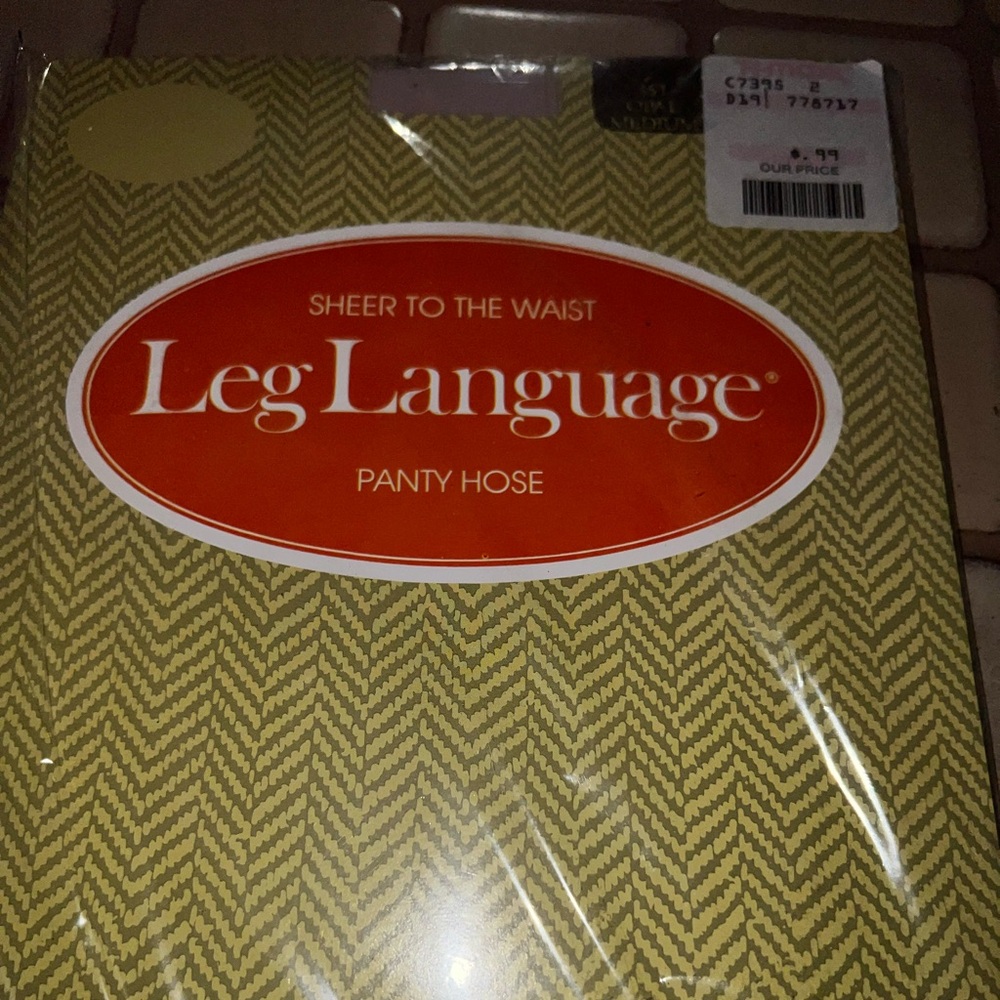 Vintage Sheer to Waist Leg Language Panty Hose New Opal Medium Style 453